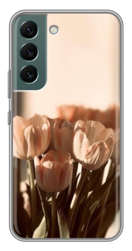 Силиконовый чехол с изображением "Тюльпаны на солнце" для Samsung Galaxy S22 Plus