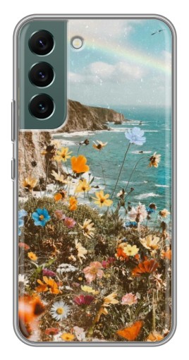 Чехол с картинкой "Яркие полевые цветы" для Samsung Galaxy S22 Plus