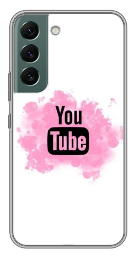 Чехол с печатью "Ютуб в дыму" для Samsung Galaxy S22 Plus