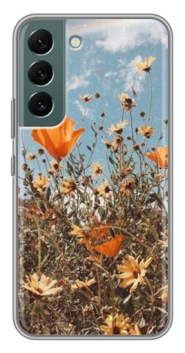 Чехол с принтом "Желтые цветы" для Samsung Galaxy S22 Plus