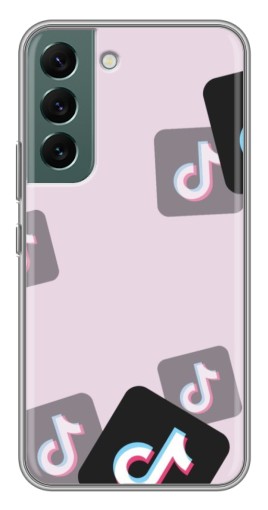 Чехол с принтом "Значки ТикоТока" для Samsung Galaxy S22 Plus