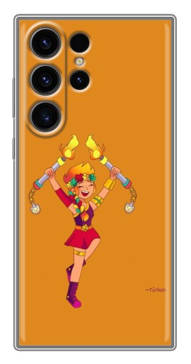 Чехол с картинкой "Амбер ликует" для Samsung Galaxy S22 Ultra