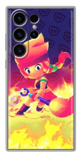 Чехол с принтом "Амбер в огне" для Samsung Galaxy S22 Ultra