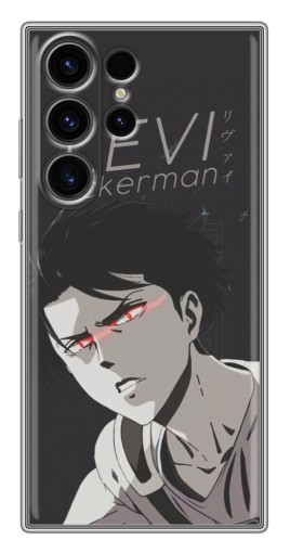 Силиконовый чехол с изображением "АОТ Леви" для Samsung Galaxy S22 Ultra
