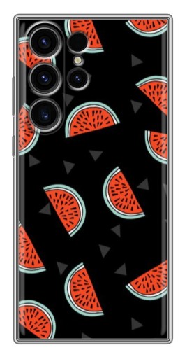 Чехол с принтом "Арбузы на черном" для Samsung Galaxy S22 Ultra
