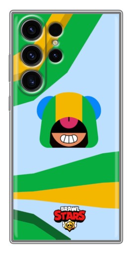 Силиконовый чехол с изображением "Арт Леон" для Samsung Galaxy S22 Ultra