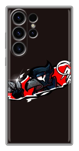 Чехол с картинкой "Ассасин Ворон" для Samsung Galaxy S22 Ultra