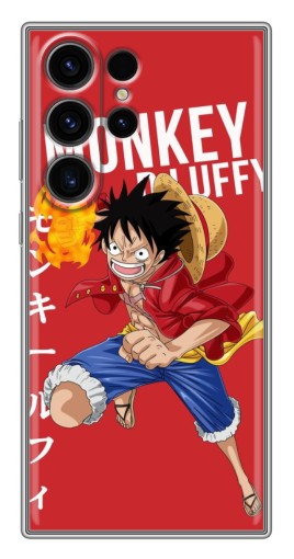 Силиконовый чехол с изображением "Атакующий D Luffy" для Samsung Galaxy S22 Ultra