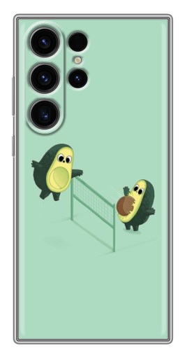 Чехол с печатью "Авокадо волейболисты " для Samsung Galaxy S22 Ultra