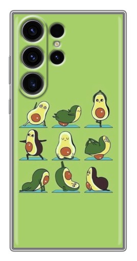 Чехол с печатью "Авокадо Йога" для Samsung Galaxy S22 Ultra