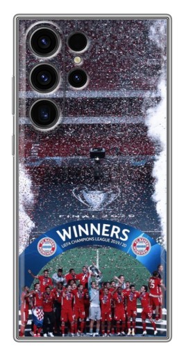 Чехол с картинкой "Бавария Чемпионы" для Samsung Galaxy S22 Ultra