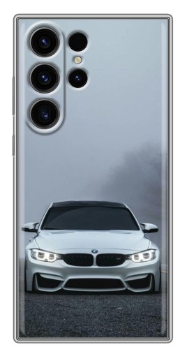Силиконовый чехол с изображением "БМВ в тумане" для Samsung Galaxy S22 Ultra