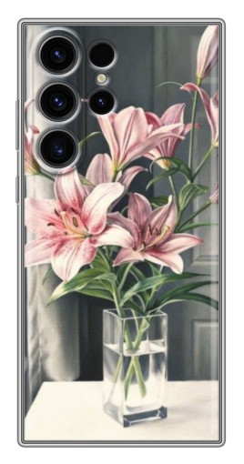 Силиконовый чехол с изображением "Букет лилии" для Samsung Galaxy S22 Ultra