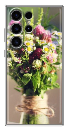 Чехол с картинкой "Букет полевых цветов" для Samsung Galaxy S22 Ultra