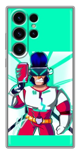Чехол с печатью "Булл в очках" для Samsung Galaxy S22 Ultra