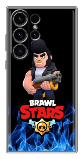 Силиконовый чехол с изображением "Булл в огне" для Samsung Galaxy S22 Ultra