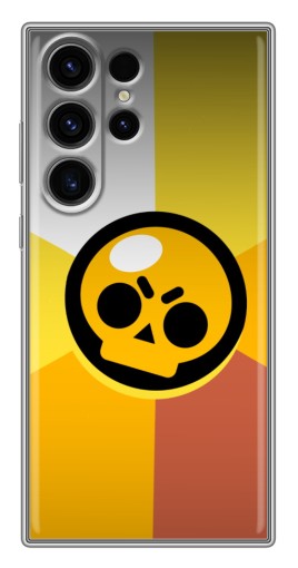 Чехол с принтом "Череп Бравл Старс" для Samsung Galaxy S22 Ultra
