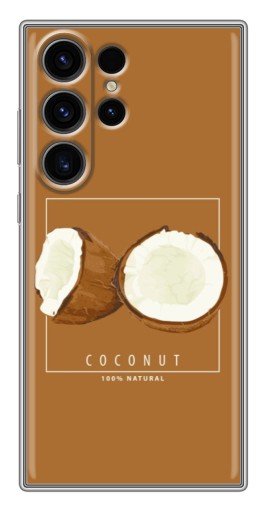 Силиконовый чехол с изображением "Coconut" для Samsung Galaxy S22 Ultra