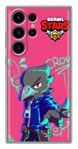Силиконовый чехол с изображением "Crow Asassin" для Samsung Galaxy S22 Ultra