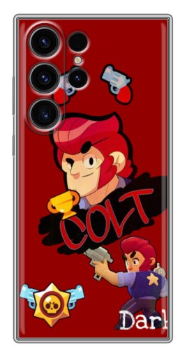 Силиконовый чехол с изображением "Dark Colt" для Samsung Galaxy S22 Ultra