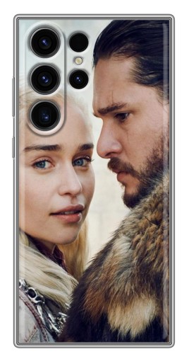 Чехол с картинкой "Дейнерис и Сноу" для Samsung Galaxy S22 Ultra