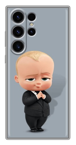 Чехол с картинкой "Деловой ребенок" для Samsung Galaxy S22 Ultra