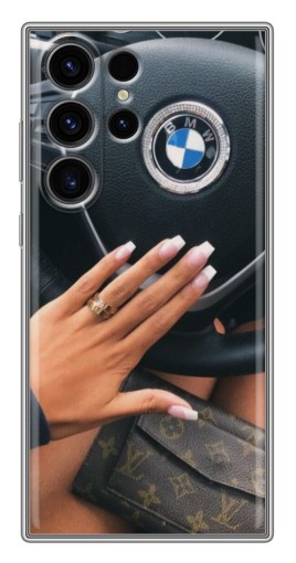 Чехол с принтом "Девушка в БМВ" для Samsung Galaxy S22 Ultra