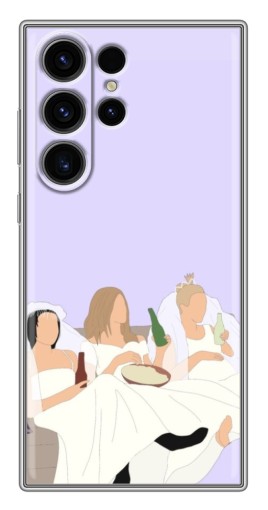 Чехол с картинкой "Девушки Друзья" для Samsung Galaxy S22 Ultra