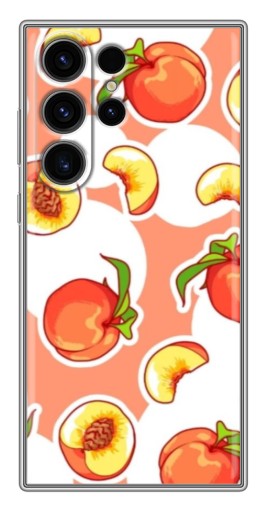 Чехол с печатью "Дольки персиков" для Samsung Galaxy S22 Ultra