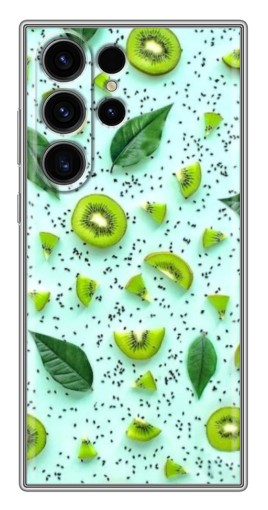 Чехол с картинкой "Фон киви" для Samsung Galaxy S22 Ultra