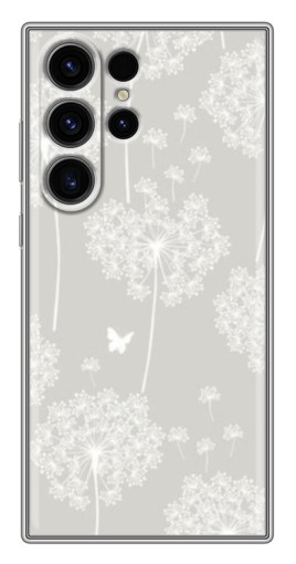 Чехол с картинкой "Фон одуванчиков " для Samsung Galaxy S22 Ultra