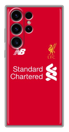 Силиконовый чехол с изображением "Форма Liverpool" для Samsung Galaxy S22 Ultra