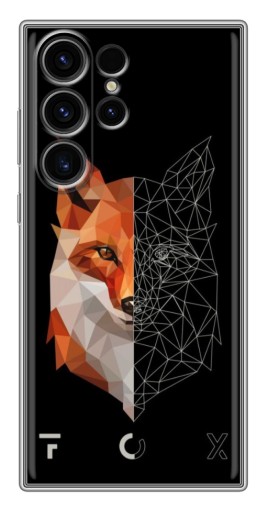 Чехол с картинкой "Fox" для Samsung Galaxy S22 Ultra