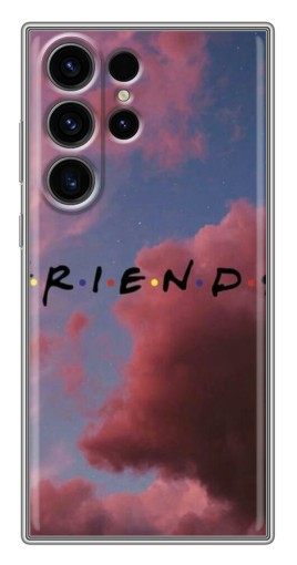 Силиконовый чехол с изображением "Friends" для Samsung Galaxy S22 Ultra