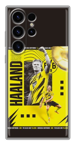 Силиконовый чехол с изображением "Golden Haaland" для Samsung Galaxy S22 Ultra
