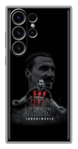 Силиконовый чехол с изображением "Ибрагимович в Милане" для Samsung Galaxy S22 Ultra