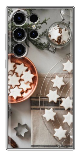 Чехол с картинкой "Имбирные звездочки" для Samsung Galaxy S22 Ultra