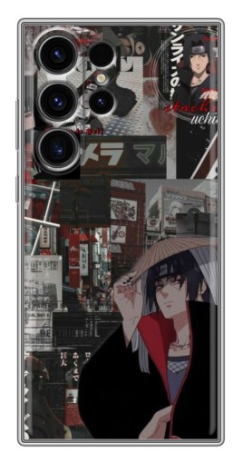 Чехол с картинкой "Итачи комиксы" для Samsung Galaxy S22 Ultra