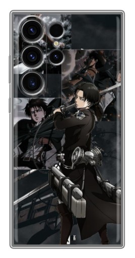 Силиконовый чехол с изображением "Капитан Аккерман" для Samsung Galaxy S22 Ultra