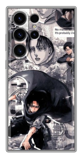 Чехол с картинкой "Коллаж Леви" для Samsung Galaxy S22 Ultra