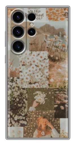 Чехол с печатью "Коллаж ромашек " для Samsung Galaxy S22 Ultra