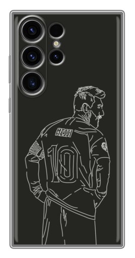 Чехол с принтом "Контур Месси" для Samsung Galaxy S22 Ultra