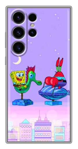 Чехол с печатью "Крабс и Спанч Боб" для Samsung Galaxy S22 Ultra