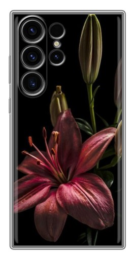 Чехол с принтом "Красная лилия " для Samsung Galaxy S22 Ultra