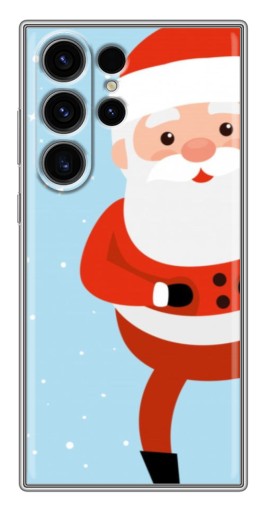 Чехол с картинкой "Крутой Дед Мороз" для Samsung Galaxy S22 Ultra