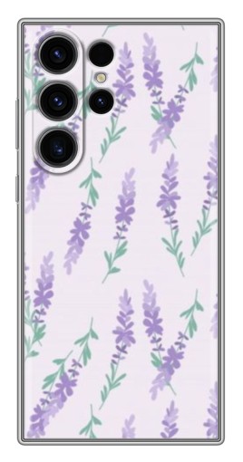 Силиконовый чехол с изображением "Лавандовый фон " для Samsung Galaxy S22 Ultra