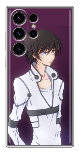 Чехол с картинкой "Лелуш в белом" для Samsung Galaxy S22 Ultra