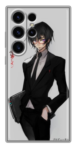 Силиконовый чехол с изображением "Лелуш в очках" для Samsung Galaxy S22 Ultra