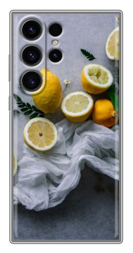 Силиконовый чехол с изображением "Лимонное настроение" для Samsung Galaxy S22 Ultra
