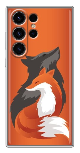 Чехол с печатью "Лиса ART" для Samsung Galaxy S22 Ultra